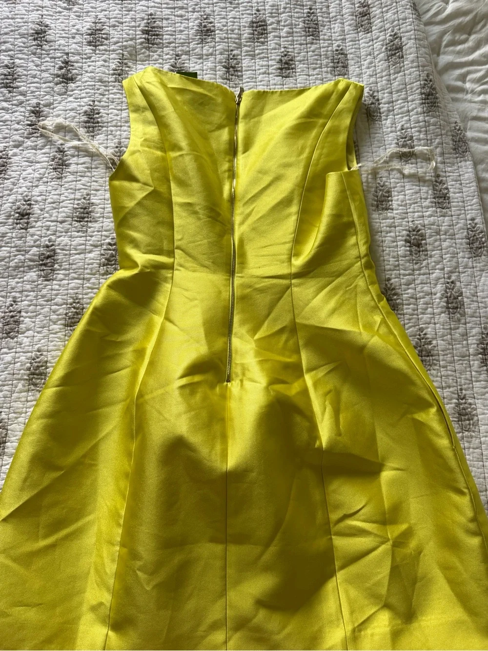 kate spade Neon Yellow Fit-and-Flare Dress